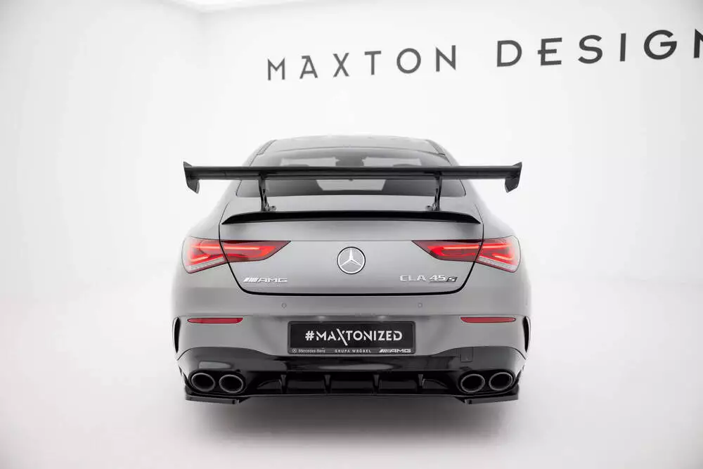 Carbon Spoiler With Internal Brackets Uprights Mercedes-benz Cla Coupe C118 / C118 Facelift